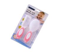 Baby Bath Brush & Comb Set with Soft Bristles for Newborns 0-24M Gentle Hair & Body Scrubber Easy-Grip Design Baby Shower Brush