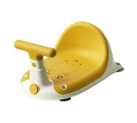 Baby Bath Chair, Toddler Bathtub Chair, Non-Slip Bathroom Stool, 14.57x10.71x8.11 inches, Secure Sitting Support, Cartoon Motorcycle Design, Shower Seat Bath Time