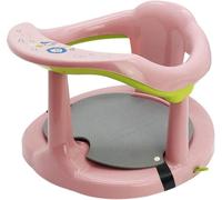 Baby Bath Chair with Baffle, Baby Shower Chair Anti-Rollover and Anti-Skid,Suitable for Infants Over Six Months,Super Suction,for Novice Parents (Pink)