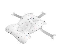 Baby Bath Cushion: 3 Seat Belts for Newborn Infant - Adjustable Support No Slip | Shower & Foldable Cushions, Sponge Comfort Seat Tub