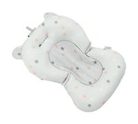 Baby Bath Cushion, Infant Bath Supporter Soft Adjustable Fixation for Toddler for Bathroom (Light Blue Stars)