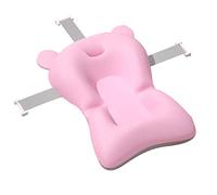 Baby Bath Cushion Pad Newborn Bathtub Non-Slip Bathtub Mat Pad for Newborn, Baby Bath Insert Support Quick Dry Infant Bath Support Seat Pillows for Tub Soft(Pink)