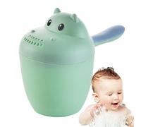 Baby Bath Jug - Cute Round Design Baby Shower Cup | Cartoon-Shaped Hippopotamus Shampoo Cup | Easy-To-Use Bath for Comfortable and Safe Bathing