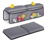 Baby Bath Kneeler and Elbow Rest Pad Set, Bathtub Kneeling Pad, Baby Accessories for Bath, Relieve Your Knees and Elbows