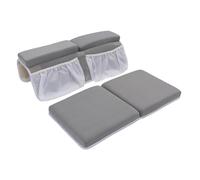 Baby Bath Kneeler and Elbow Rest Pad Set, Non Slip Comfortable Bath Kneeler with Storage Pockets, Easy to Clean Bathtub Kneeling Pad Painless Memory Foam Mat for Bathroom