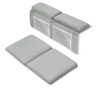 Baby Bath Kneeler and Elbow Rest Set, Extra Thick Quick-Dry Kneeling Pad with Non-Slip Base & Storage Pockets, Ergonomic Elbow Support for Adult Comfort in Large Bathtubs, Baby Bath Time Essentials