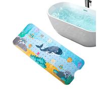Baby Bath Mat for Bathtub, Non-Slip Baby Bath Mat - Extra Long Bathtub Mat for Cartoon Pattern, Bath Mat for Machine Washable 40 x 16 Inches A