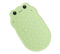 Baby Bath Mat Non Slip Anti Mould Rubber Shower Mat for Toddler and Kids Bath Mats for Tub Cartoon Frog Bathroom Mats with Suction Cups and Drain Holes 76 x 45 cm, Green