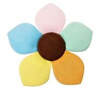 Baby Bath Mat Pad Safety Support Flower Bathtub for Baby Soft Sink Insert Tub Bather Petal, Stuffed Multi-Color Flower Petals Bath Seat for Aged 0-3.