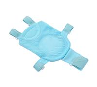Baby Bath Net, Mesh Soft Touch Support Newborn Baby Bath with Sponge Cushion, Non Slip Adjustable Baby Bath Shower Accessories with 5 Safety Support Corner for 0-12 M (Blue)