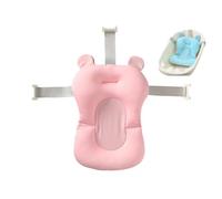 Baby Bath Pad Baby Non-Slip Bath Support for Newborn or Toddler Soft Breathable Bath Cushion Bath Accessories Adding Safety to Your Baby (Pink)