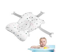Baby Bath Pad | Foldable Non-Skid Bathing Support Cushion for Tub - Baby Care Favors with Buckles and 3 Safety Belts, for Home Travelling Fowybe