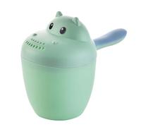 Baby Bath Rinse Cup,Shampoo Rinser Soft Rim Rinser Baby Rinse Cup Wash Hair Cup Child Shower Shower Water Scoop,Children Bath Jug (green)