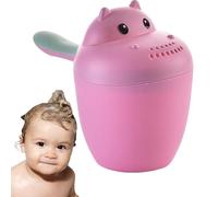 Baby Bath Rinser Hippopotamus Shampoo Rinse Cup, Bath Sponge | CHILD CHILD PAIL CHILD RASSER SETTURE COVER SETTURE COVER CHILDREN'S PROPERTY COVER FOR CHILDREN, BAM ACCESSORIES