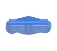 Baby Bath Safety Toy with Suction Cups 55.8 x 42.5 cm Non-Slip Bathtub Space-Saving Storage for Smooth Surfaces Blue/Green Color