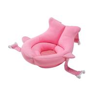 Baby Bath Seat 6 Months Plus, Baby Bath Support Net Adjustable Non-Slip, Bath Mat Bath Mat, Baby Bath Mat Stuffed Mat, Baby Bath Pillow Cushion Bath Support Pad for 0-12 Month - Pink