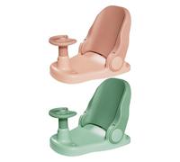 Baby Bath Seat 6 Months Plus | Foldable Sit-Up Baby Bathing Seat with Adjustable Backrest Suction Cups | Portable Anti-Slip Toddler Shower Chair | Baby Bathtub Seat with 3-Speed Adjustment