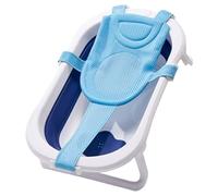 Baby Bath Seat Adjustable Five-Pointed Baby Bathtub Support Net Non-Slip Bathtub Shower Net Ideal for 0-18 Months Infant Blue