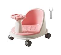 Baby Bath Seat, Baby Bath Support, Non Slip, Wheel Comfortable Shower Accessories for Home, Assisted Sitting, Safety for Kids, Girl, Boy, Bathroom, Tub Helper, Wash Support, 38x30x18cm