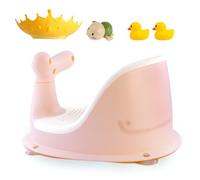 Baby Bath Seat,Baby Bathtub Seat for 6 Months & Up, Infant Bath Seat with 4 Secure Suction Cups for Babies Sit Up Bathing in Tub Toddler Bath Seat (Pink)