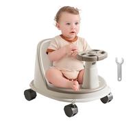 Baby Bath Seat for Babies, Bath Seat with Wheels, Baby Shower Seat, Easy to Move & Clean, Non-Slip & Secure, 38x30x18cm for Home Assisted Sitting Girl Safety Kids Boy Bathroom