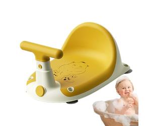 Baby Bath Seat, Non Slip Toddler Stool, Creative Motorcycle Design, 14.57x10.71x8.11 Inches, Safe & Stable, Comfortable Support, for Baby Shower Time, Bathroom Use