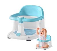 Baby Bath Seat, Portable Bathtub Chair, Non-Slip Quick-Drain, Secure Water Play Support, Travel-Friendly Seat for Beach, Camping, Vacation, Daily Use, Bathroom, Swimming Pool