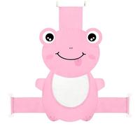 Baby Bath Seat Support Net, Quick Drying, Adjustable, Comfortable, Non-Slip, Infant Bathtub Sling Shower Mesh for a Tub, Soft Newborn Bath Mat (Deep Pink Frog)