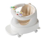 Baby Bath Seat with Toys Safe Sit-Up Chair for Infant Toddler Suitable from 5 6 Months to 12 Months & Up (Fully Enclosed Bath Chair) (Height-Adjusted Baby Bath Seat)