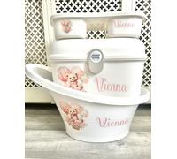 Baby Bath Shnuggle Bath &Ok Baby Box Set Personalised Luxury Set