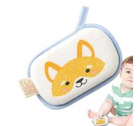 Baby Bath Sponge, Animal Print, Soft Shower Sponge Gentle Texture, Comfortable and Fun Shapes Kids Love, Perfect for Bath Time, Travel, Boys and Girls, 5.31x3.35x0.98 inches