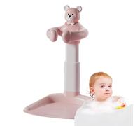 Baby Bath Stand, Baby Bath Support Shower Stand Baby Non-Slip Base Bath Support Adjustable Stable Bath Seat Chair Handle for Children's Bathroom