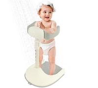 Baby Bath Stand Baby Shower Standing Support Hug Bath Tower with Anti Slip Pad Height Adjustable 44-54 Cm Foldable Shower Stand for Self Standing Infant and Toddler