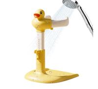 Baby Bath Standing Shower, Adjustable Shower Holder Rack with Anti-Slip Base, PVC, Showers Station for Boys Girls 0-36 Months Home Nursery Mothers Parents, 35x35x58cm