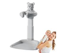 Baby Bath Standing Shower, Baby Shower Stand - Non-Slip Mat for Baby Showers Standing, Portable Bath Helper, Adjustable Bath Seat for Children and Mothers