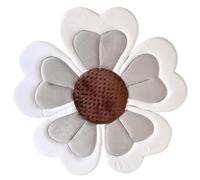 Baby Bath Support 31.5x1.2'' Anti-Collision Soft Baby Bathtub Gray Leaf Flower Baby Bath Essentials with White Edge for Sitting or Crawling Baby Girl Newborn Essentials Baby Bath Essentials Baby Bath