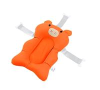 Baby Bath Support Cushion, Floating Baby Bath Pad Skid Proof Cotton for Taking a Shower for Newborn (Orange)