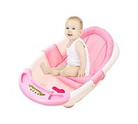 Baby Bath Support Seat Net for Newborn Infant Non-Slip Shower Mesh for Bathtub Adjustable Comfortable Bath Seat Bath Sling Tub Support Baby Soft Bath Cushion Pad for 0-3 Years (Not Included Bathtub)