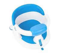 Baby Bath Support - Soft Touch Secure Bath Seat | Comfortable Non-Slip Water Level Indicator with Suction Cup | Easy to Use Detachable Shower Chair for 6