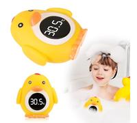 Baby Bath Thermometer, Duck Newborn Floating Toy,High-precision Measurement With Automatic Induction Switch High-precision Smart Digital Room Temperature Child-Safe, Ideal for Babies & Toddlers