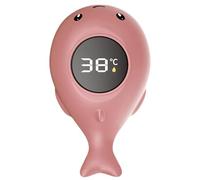 Baby Bath Thermometer, Waterproof Digital Water Thermometer with LED Touch Screen, 0-90°C Temp Baby Essentials, Cute Whale Bath Toys 4.7x2 Inch Style 1