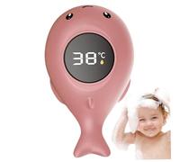 Baby Bath Thermometer, Waterproof Digital Water Thermometer with LED Touch Screen, 0-90°C Temp Baby Essentials, Cute Whale Bath Toys 4.7x2 Inch Style 1..