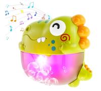 Baby Bath Toy Bubble Machine,Toddler Automatic Bubble Toy with LED Light for the Baby Bathtub,Shower Bathtub Water Slide Toys with Suction Pad for Kids Toddlers 6 months and up Boys Girls