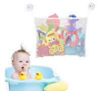 Baby Bath Toy Organizer Mesh Bag Bath Toys Net Bathroom Toy Storage Mesh Bag with Suction Cups Organiser Foldable Bathtoy Storage Net for Organize Toys,Bathroom Supplies (1)