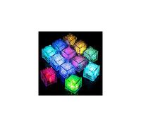 Baby Bath Toys, 12Pcs LED Light Up Ice Cubes for Bath, Liquid Sensor Light Up Bath Toys for 1 2 3 4 Year Old, Baby Light Up Bathtub Toys Shower Toys,