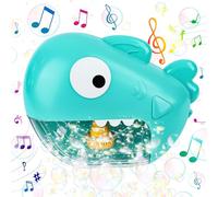 Baby Bath Toys Bubble Machine,Automatic Shark Bubble Maker,1000+ Bubbles Per Minute with Nursery Rhymes,Bath Toys for Toddler Kids for 1 2 3 Years Girls Boys