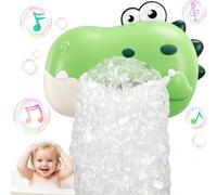 Baby Bath Toys, Dinosaur Bath Bubble Machine with Music, Bathtime Bathtub Toy for Toddlers Christmas Birthday Gifts, Bubble Maker Toys for Kids Ages 1-3 4-8 Baby Gifts (Green)