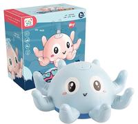 Baby Bath Toys, Electric Octopus Spray Swimming Pool Water Squirt Toy, LED Light up Bath Tub Toys, Gifts for Kids Toddler Infant, Girls and Boys Bath-time
