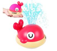 Baby Bath Toys for Baby Toddler Kids, Light Up Whale Sprinkler Water Pool Toys,Bathtub Pool Water Spraying Newborn Essentials,Infant Bath Toy for Toddler Boys Girls First Birthday Gifts-Pink