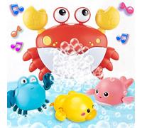 Baby Bath Toys fot Toodler, Crab Bath Bubble Maker with 12 Songs, 3 Pack Wind-up Water Toys for Kid , Bathtub Toys for Kids as Gifts for Boys Girls